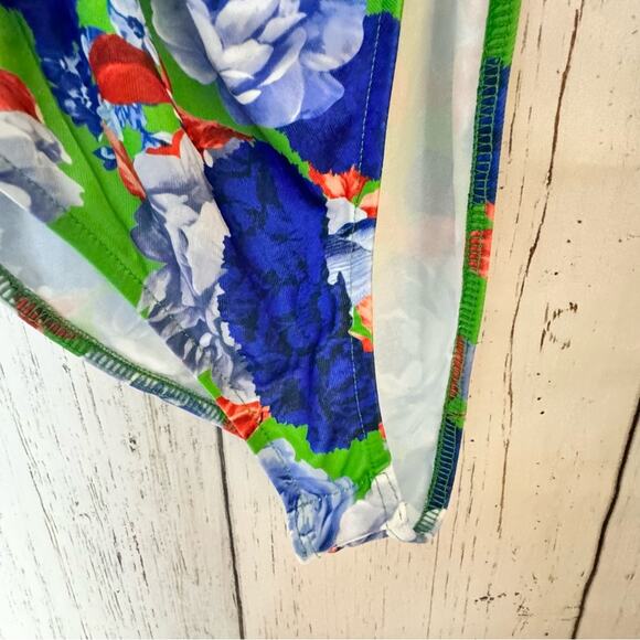 Zara Women's Floral Classy Seasonal Style One Strap Ruched Side Body Suit Sz S - Picture 6 of 12